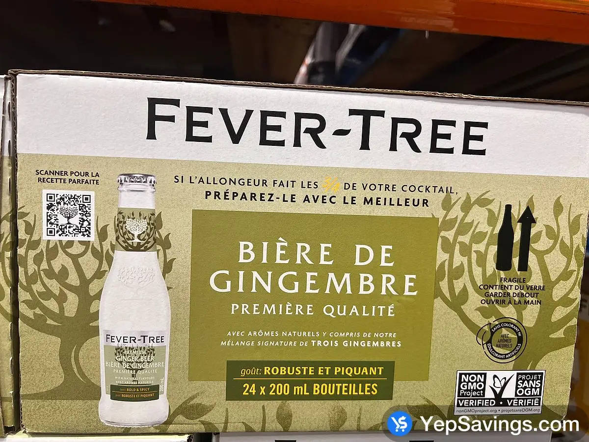 Costco FEVER TREE GINGER BEER 24 x 200 mL - Canada (ITM 1429744)