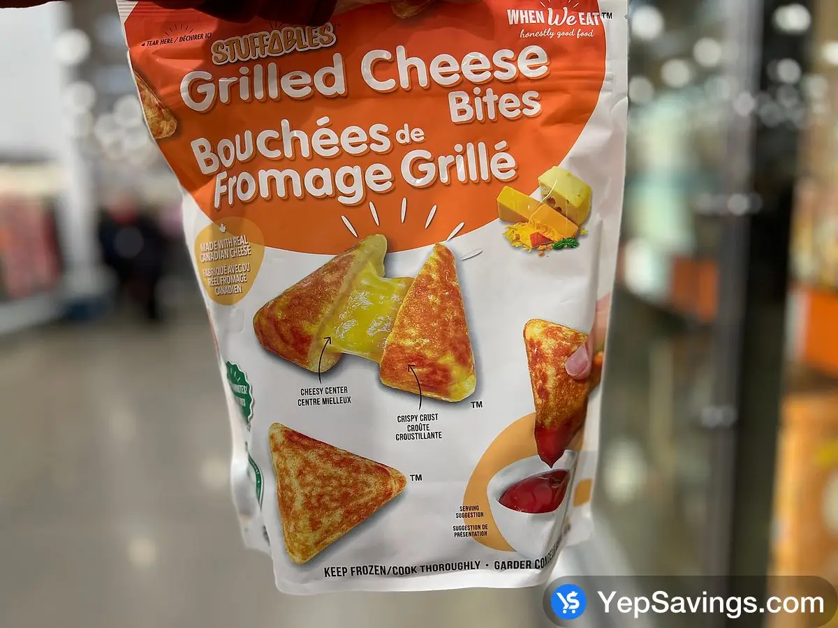 Costco STUFFABLES GRILLED CHEESE BITES 840 g - Canada (ITM 1775611)