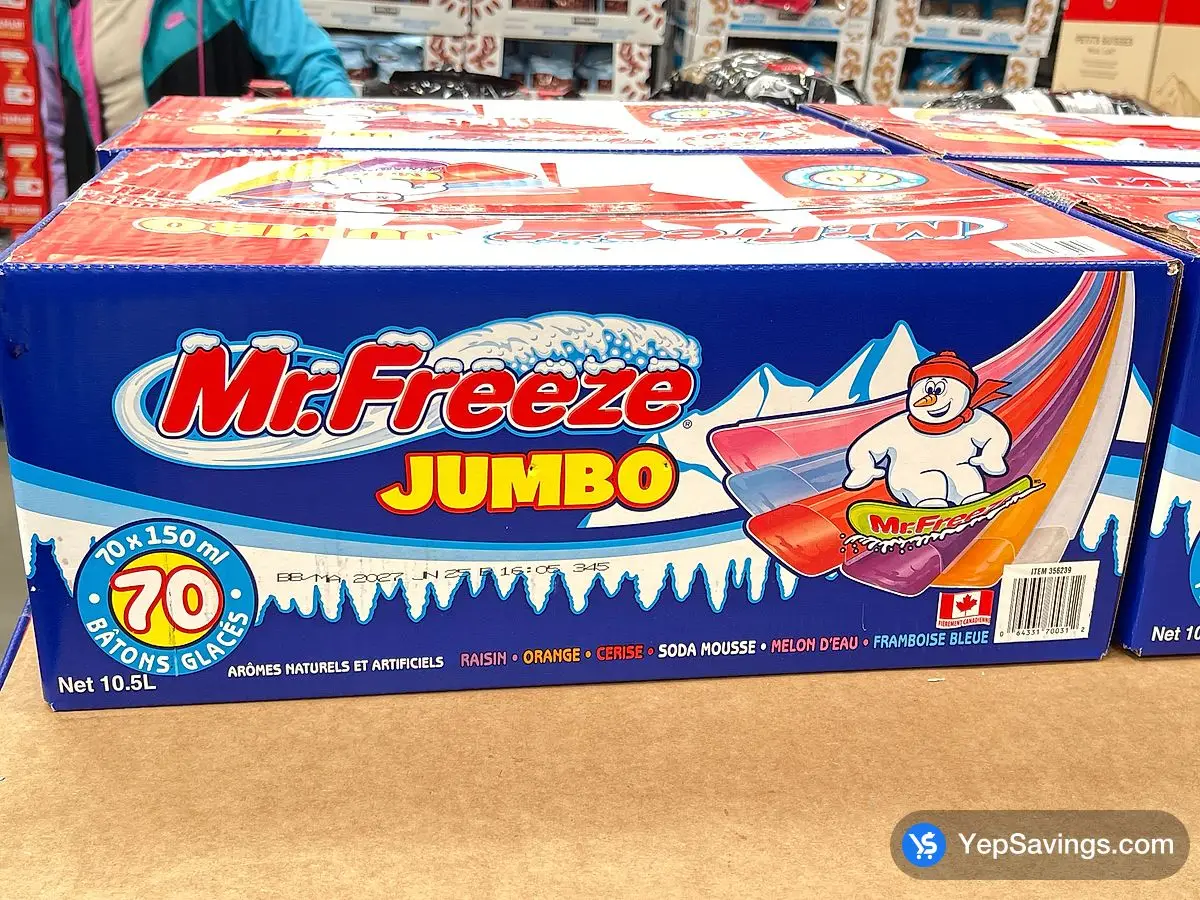 MR. FREEZE JUMBO FREEZE POP 70 X 150 ml - Costco Canada