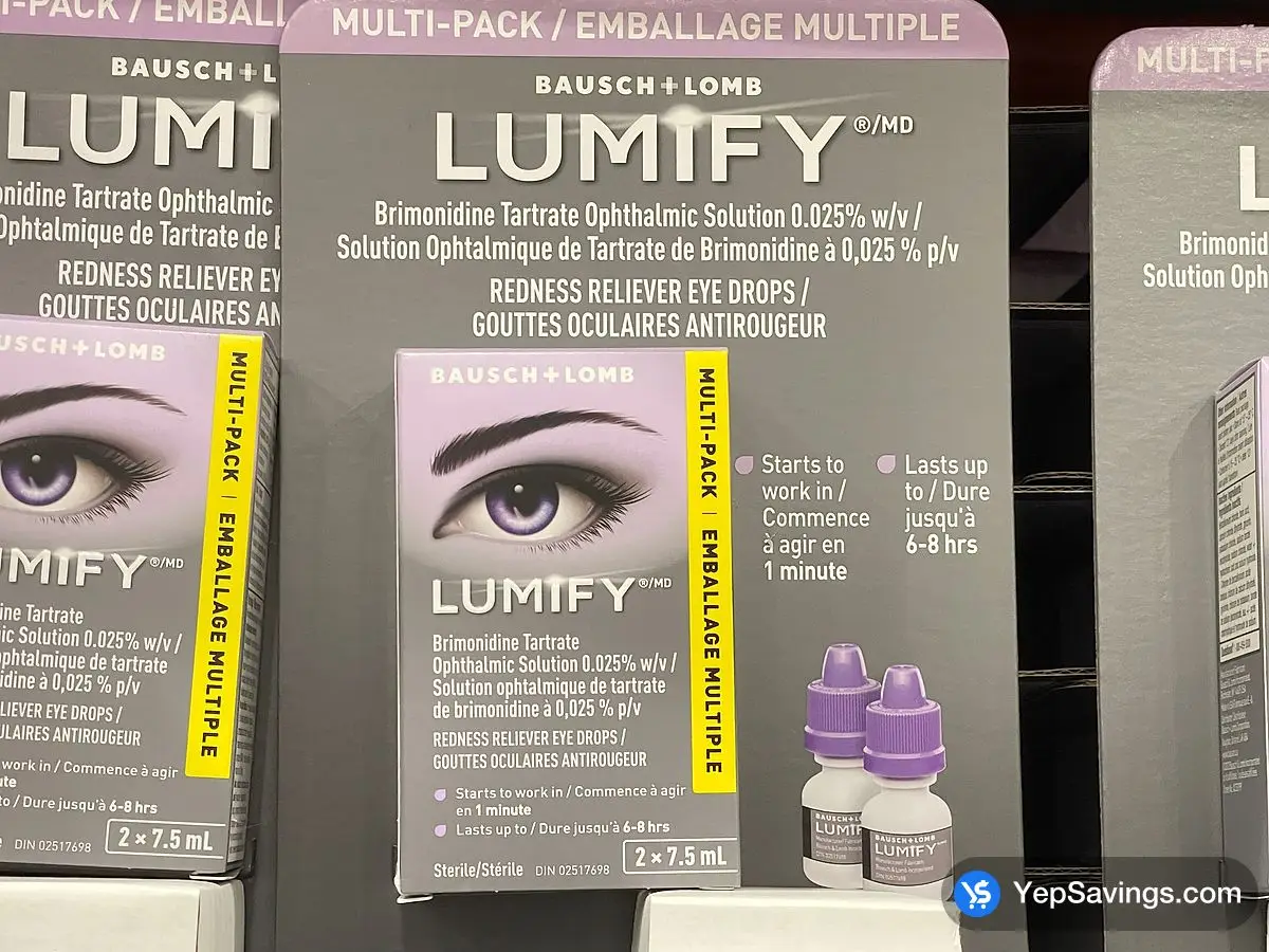 Costco LUMIFY DROPS 2 x 7.5 mL - Canada (ITM 1817453)