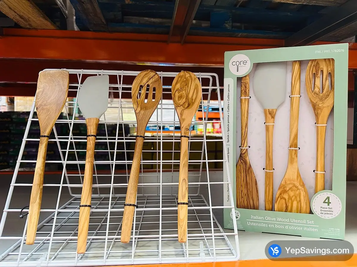 CORE KITCHEN OLIVE WOOD TOOLS 4 PIECES ITM 1782076 at Costco