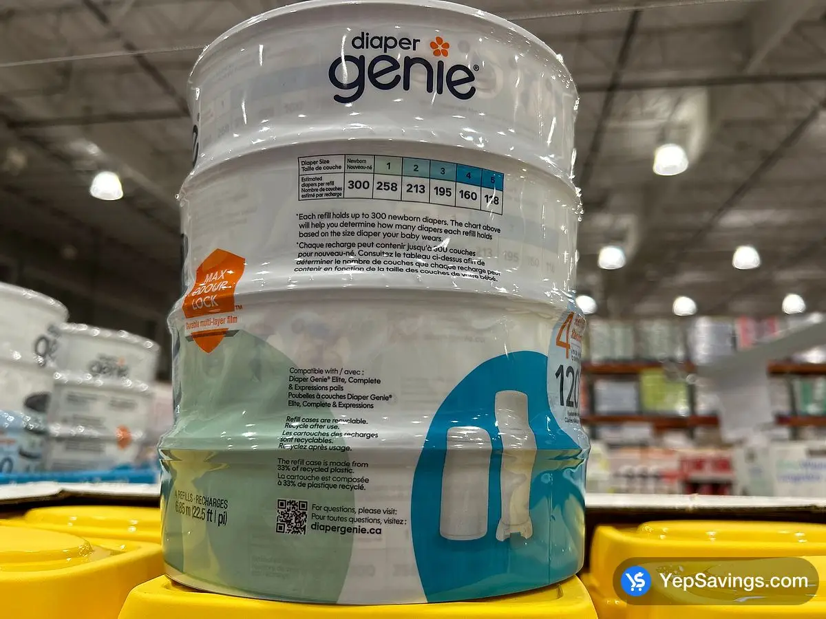 Costco DIAPER GENIE REFILLS PACK OF 4 - Canada (ITM 1785880)