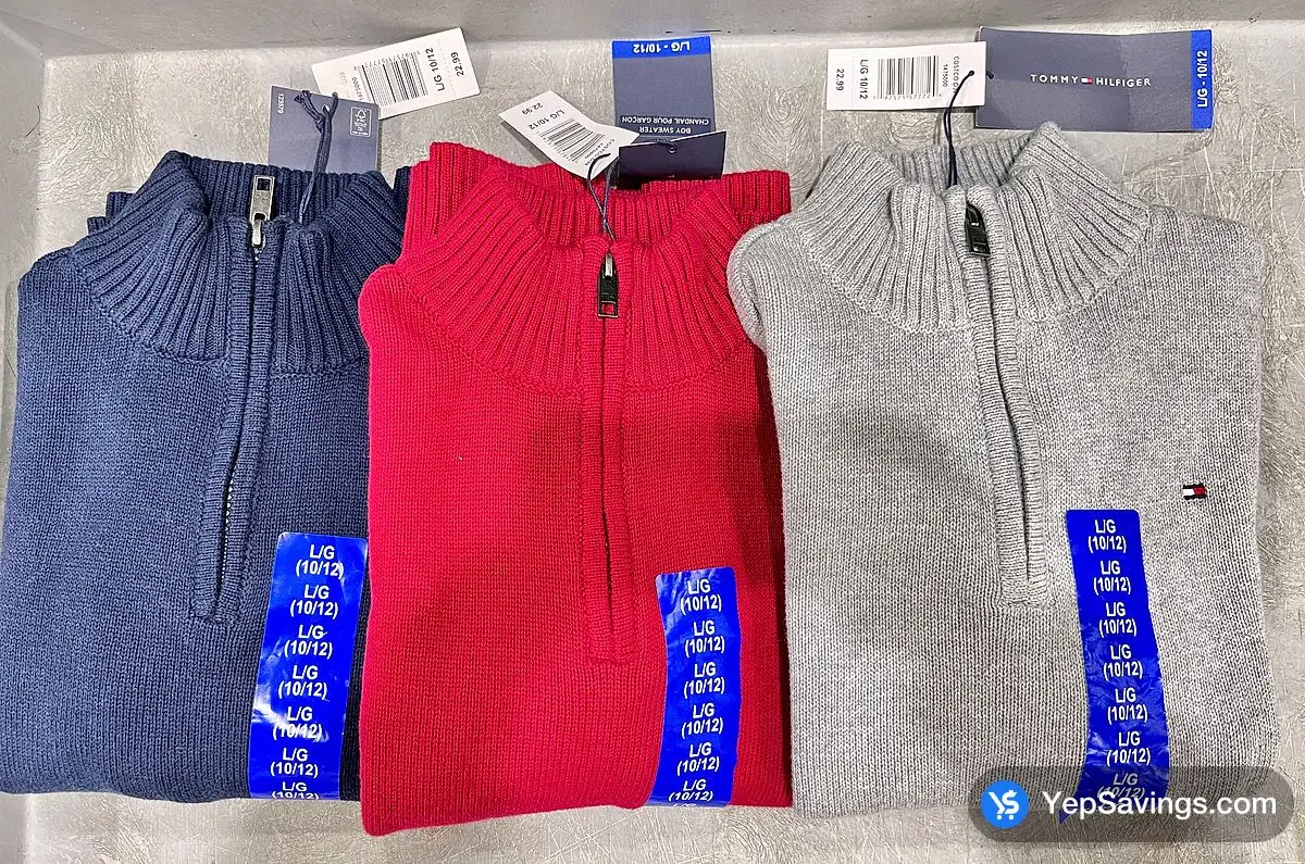 Costco TOMMY HILFIGER SWEATER BOYS SIZES S - XXL - Canada (ITM 1475000)