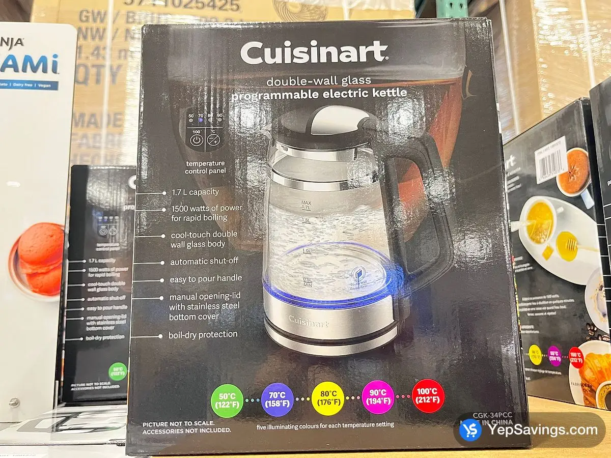 Costco CUISINART ELECTRIC GLASS KETTLE 1.8 QT ( 1.7 L ) - Canada (ITM 1891572)