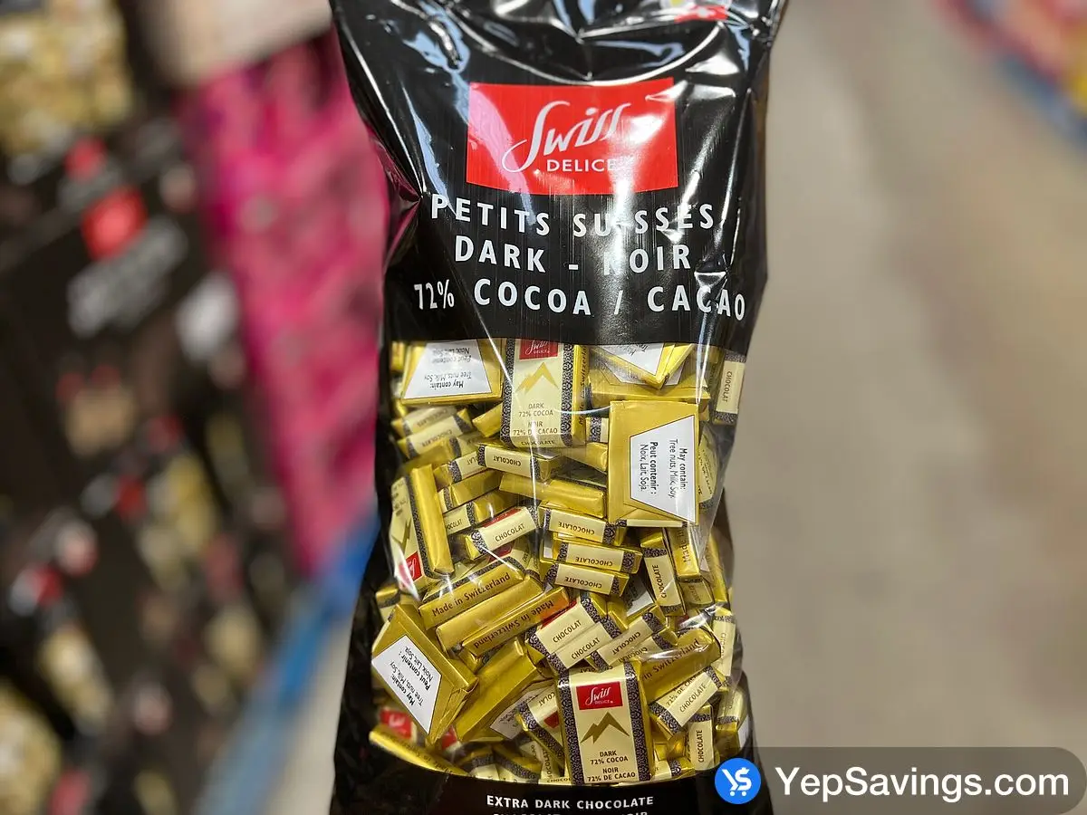 Costco SWISS DELICE 72% DARK CHOCOLATES 1.3 kg - Canada (ITM 722008)