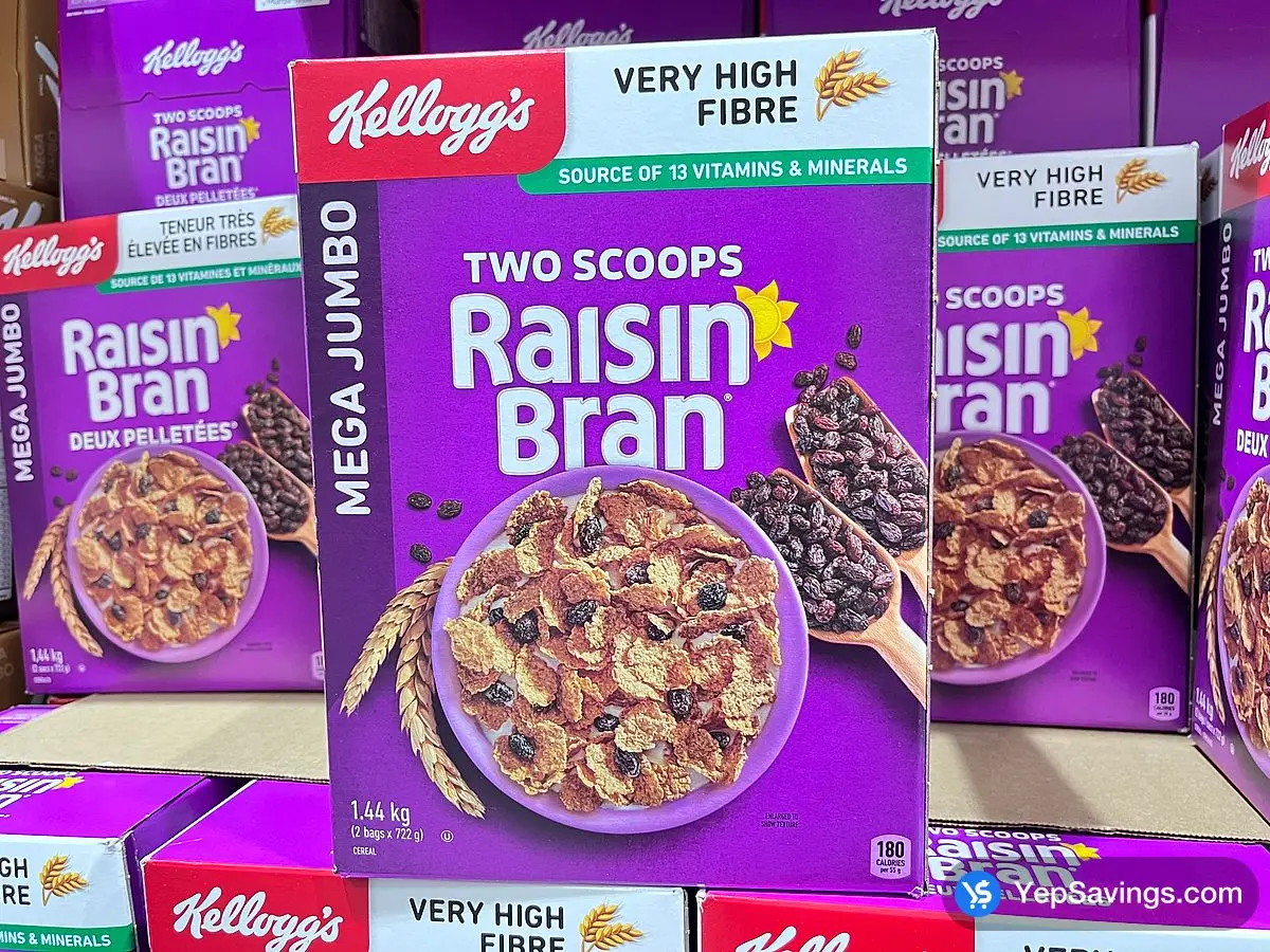 Costco KELLOGG'S RAISIN BRAN 1.45 kg - Canada (ITM 1801478)