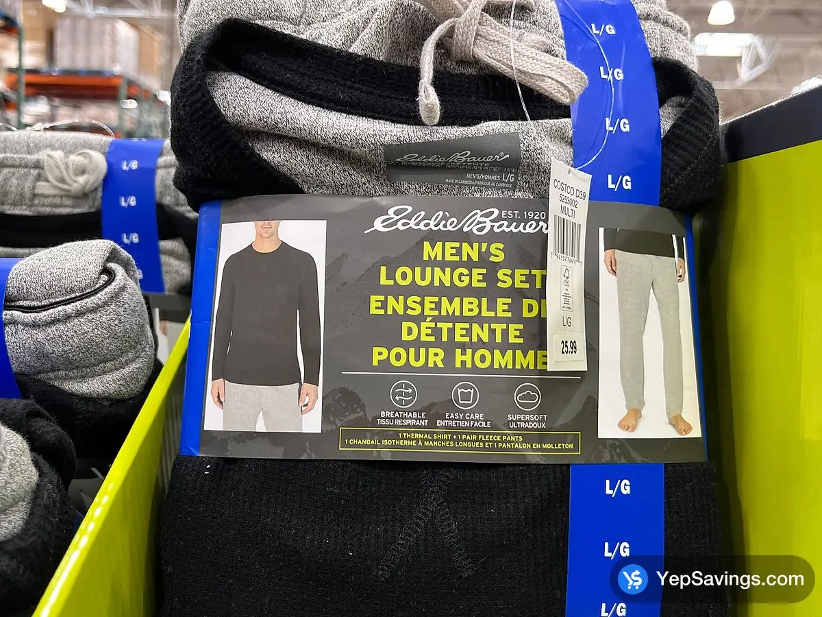 Costco EDDIE BAUER LOUNGE SET +MENS SIZES S-XXL - Canada (ITM 5253000)