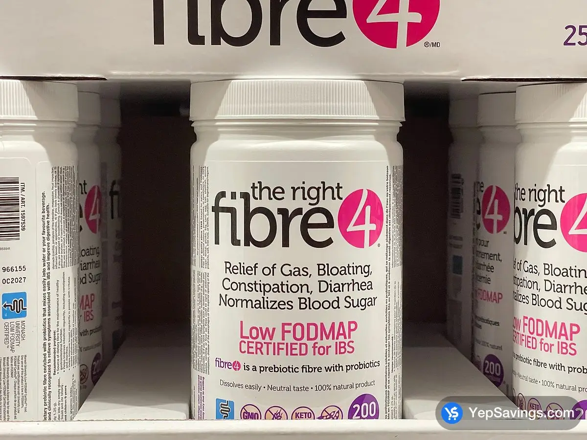 Costco WEBBER NATURALS FIBRE4 PREBIOTIC WITH PROBIOTICS 250G - Canada (ITM 1597539)