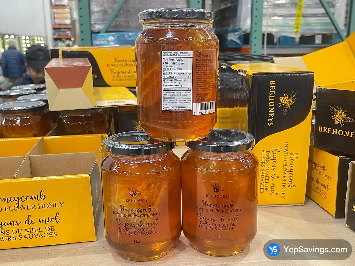 Costco BEEHONEYS HONEYCOMB IN HONEY 1 kg - Canada (ITM 1793563)