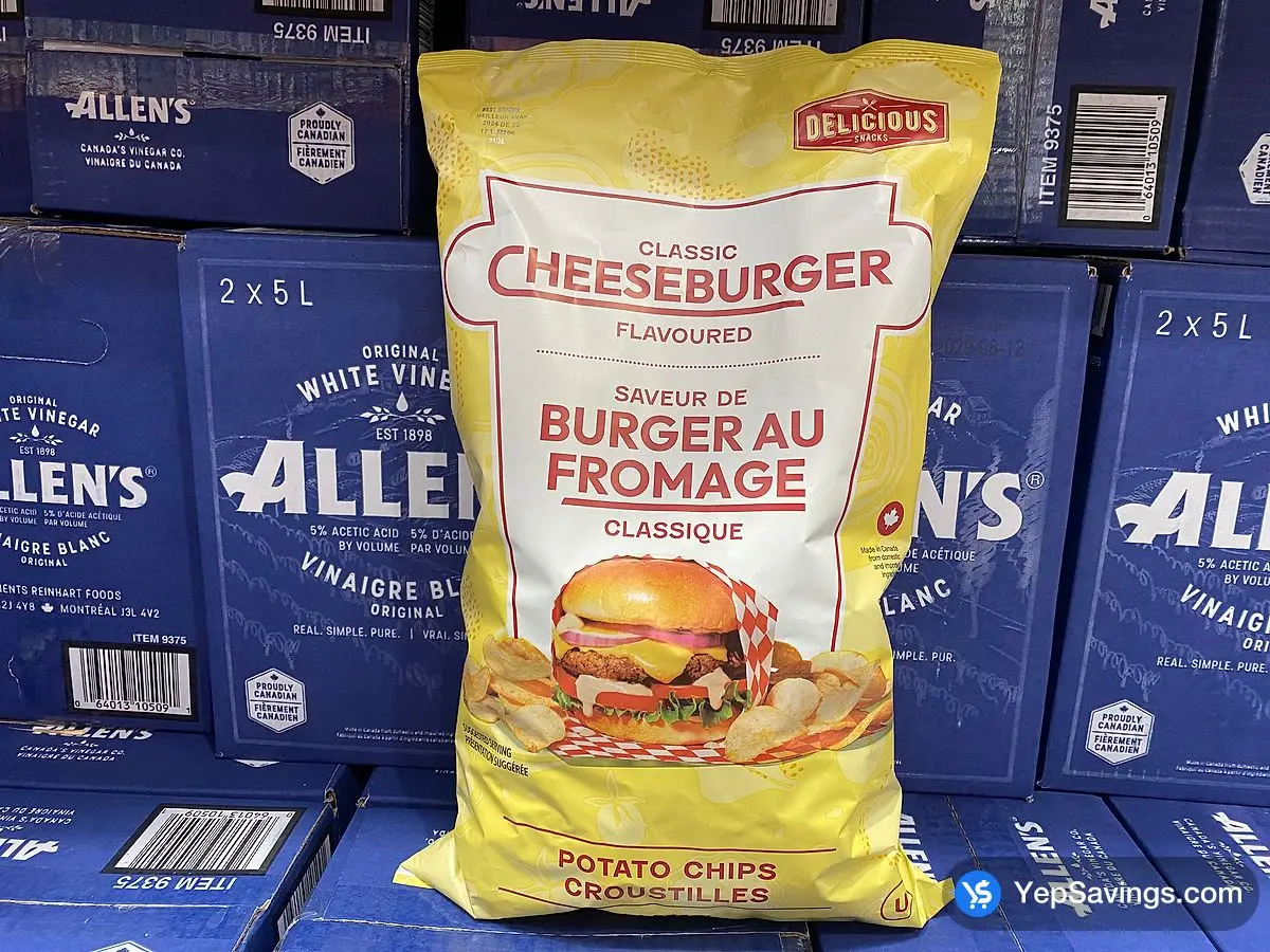 Costco SHEARER'S CHEESEBURGER CHIPS 624 g - Canada (ITM 9422193)