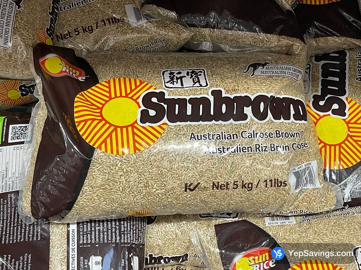 Costco SUNBROWN AUSTRALIAN BROWN RICE 5 kg - Canada (ITM 407639)