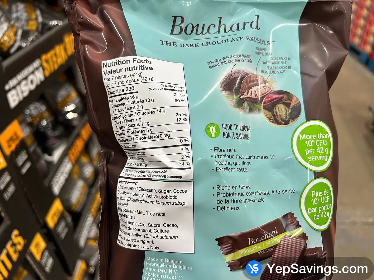 Costco BOUCHARD 72 % PROBIOTICS 500 g - Canada (ITM 1243994)
