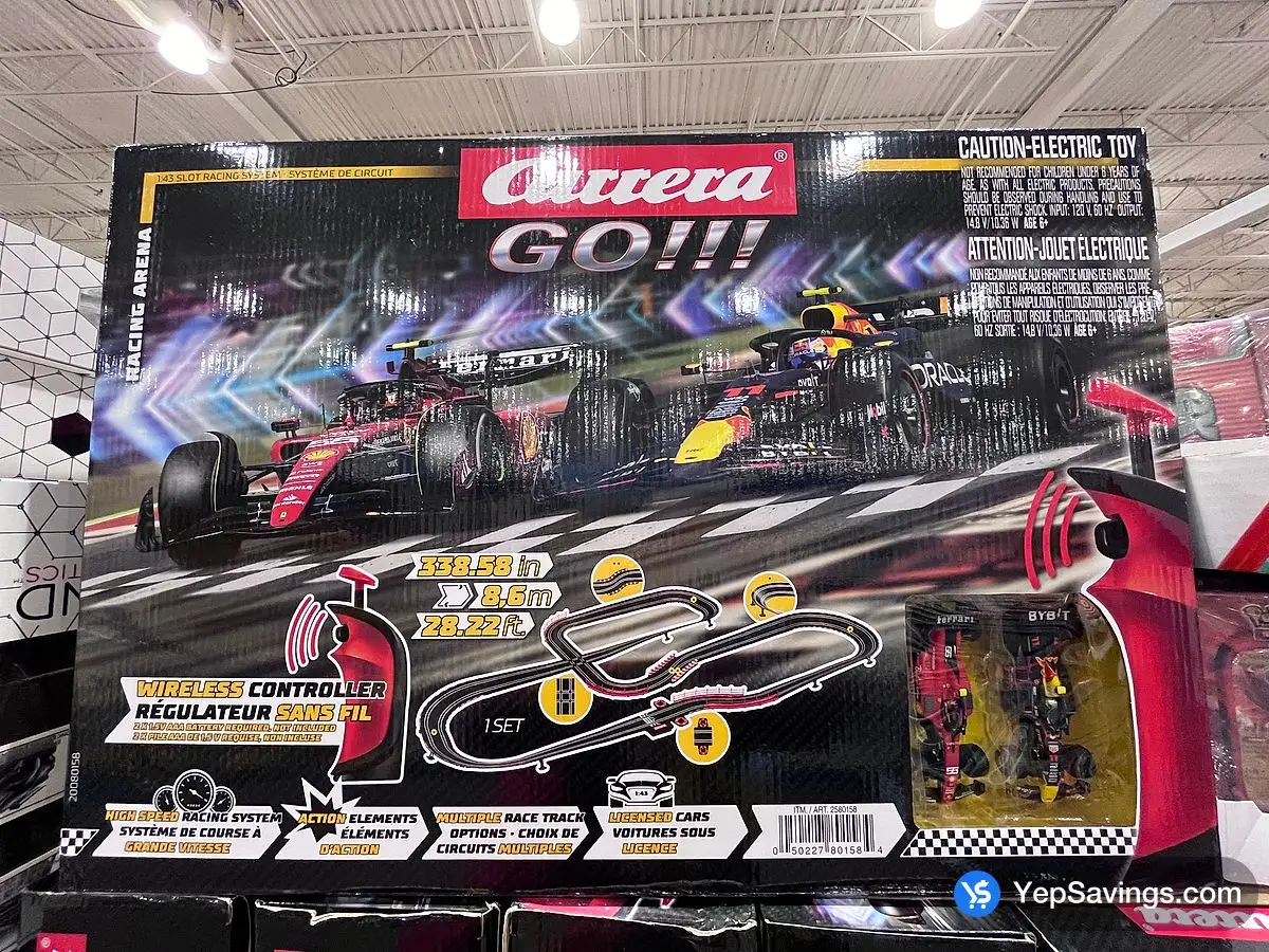 Costco CARRERA GO !!! SLOT RACING SYSTEM WITH FERRARI / RED BULL - Canada (ITM 2580158)