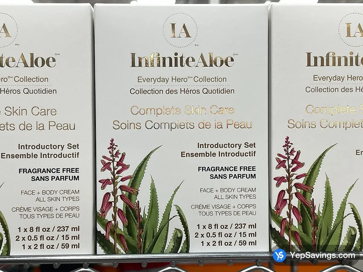 Costco INFINITEALOE INTRO SET UNSCENTED PACK OF 4 JARS - Canada (ITM 1773559)