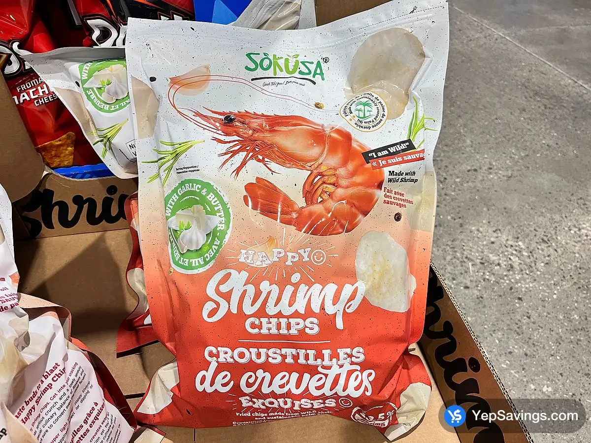 Costco SOKUSA SHRIMP GARLIC CHIPS 454g - Canada (ITM 1470733)