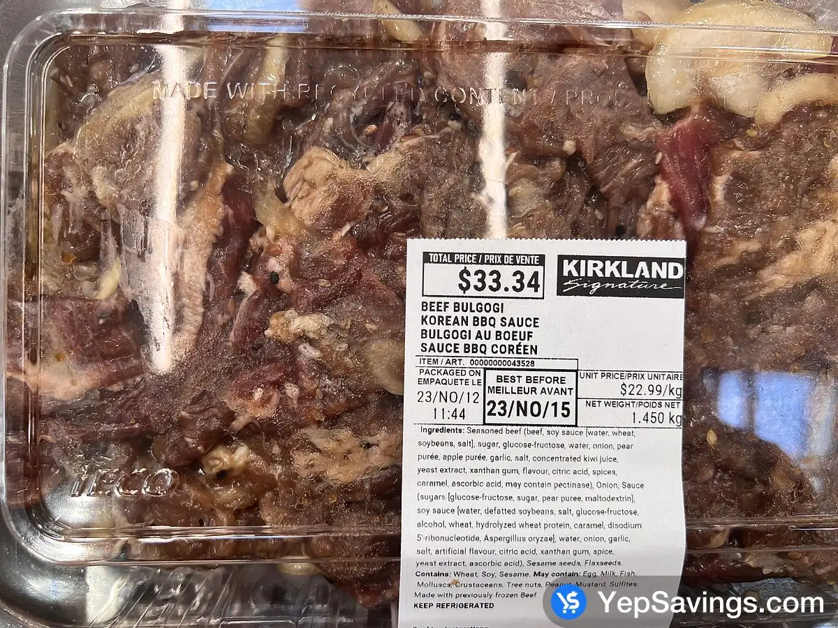 Costco BEEF BULGOGI - Canada (ITM 43528)