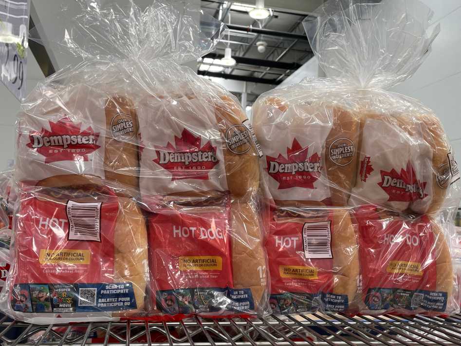 DEMPSTERS ORIGINAL HOT DOG BUNS PACK OF 24 X 41 g at Costco {0} {1}