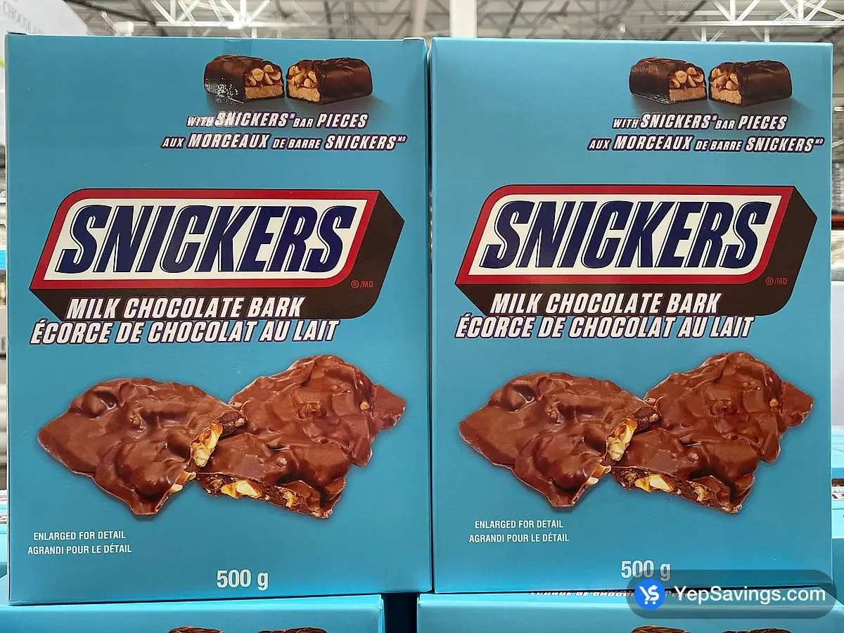 Costco SNICKERS MILK CHOCOLATE BARK 500g - Canada (ITM 1775107)
