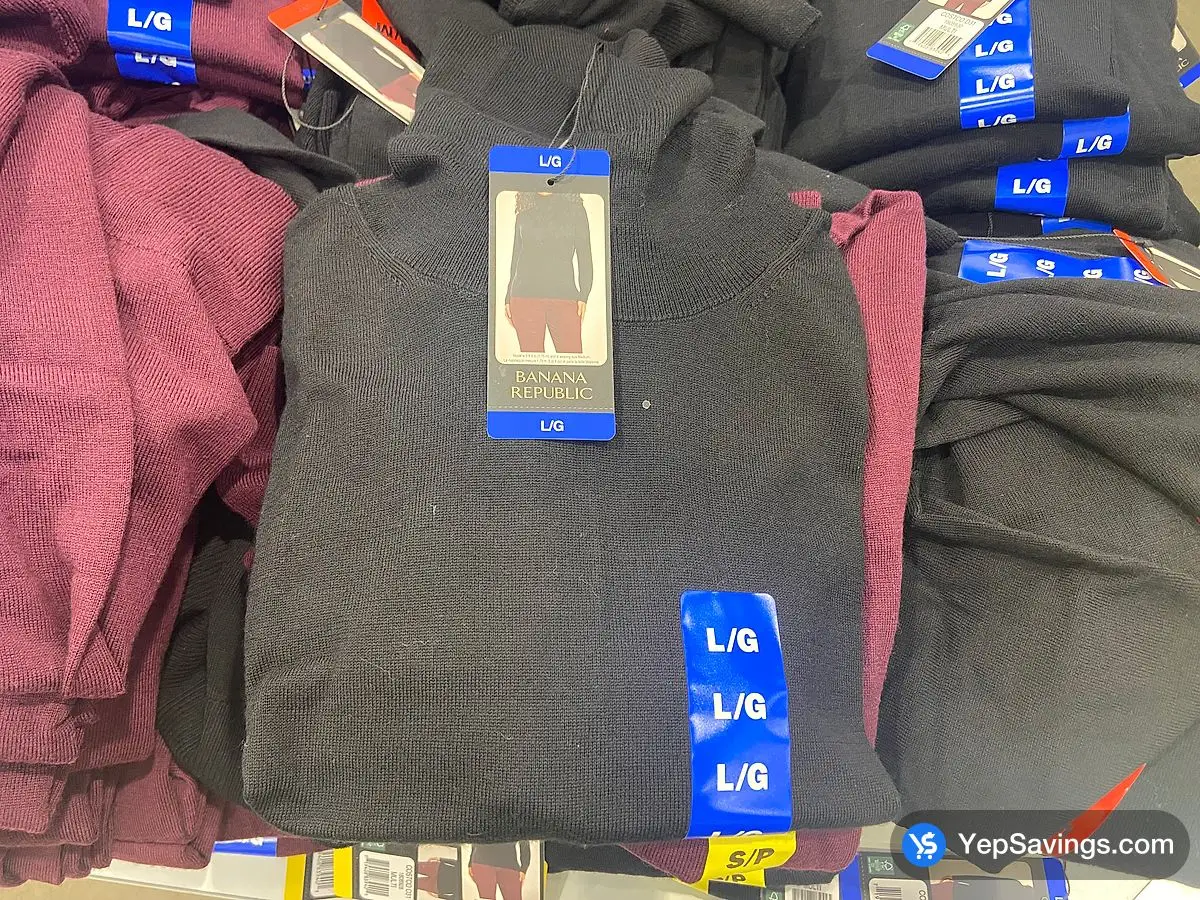 Costco BANANA REPUBLIC 12 MERINO WOOL TURTLENECK + LADIES SIZES S - XL - Canada (ITM 1808928)