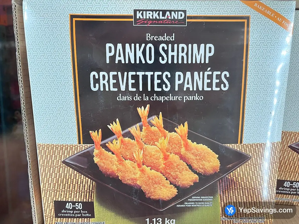Costco KIRKLAND SIGNATURE PANKO BREADED SHRIMP 1.13 kg - Canada (ITM 1359154)