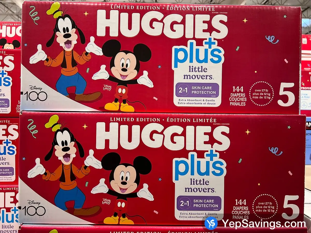 HUGGIES LITTLE MOVERS DIAPERS SIZE 5 PACK OF 144 ITM 2955510 at Costco