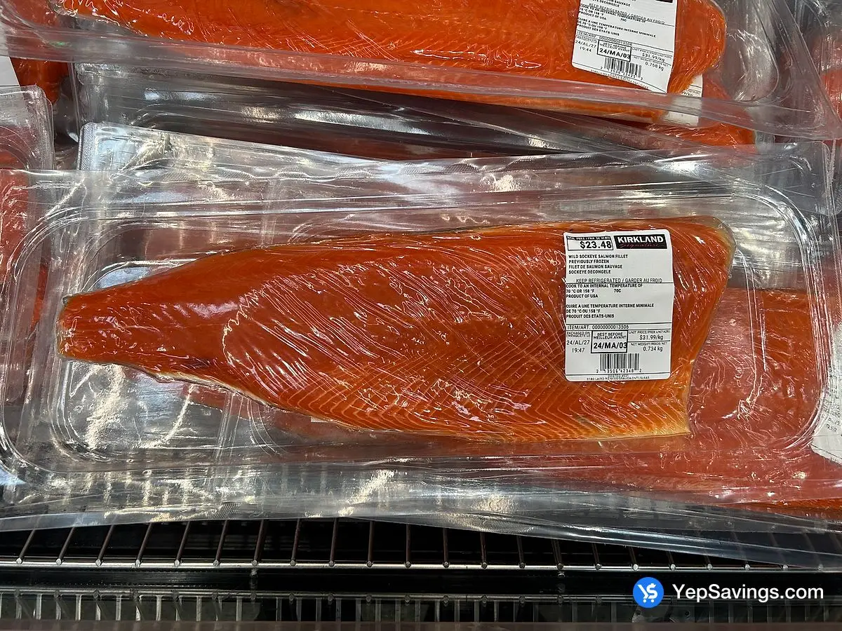 wild Sockeye salmon Fillet Previously Frozen at Costco 3180 Laird Rd ...