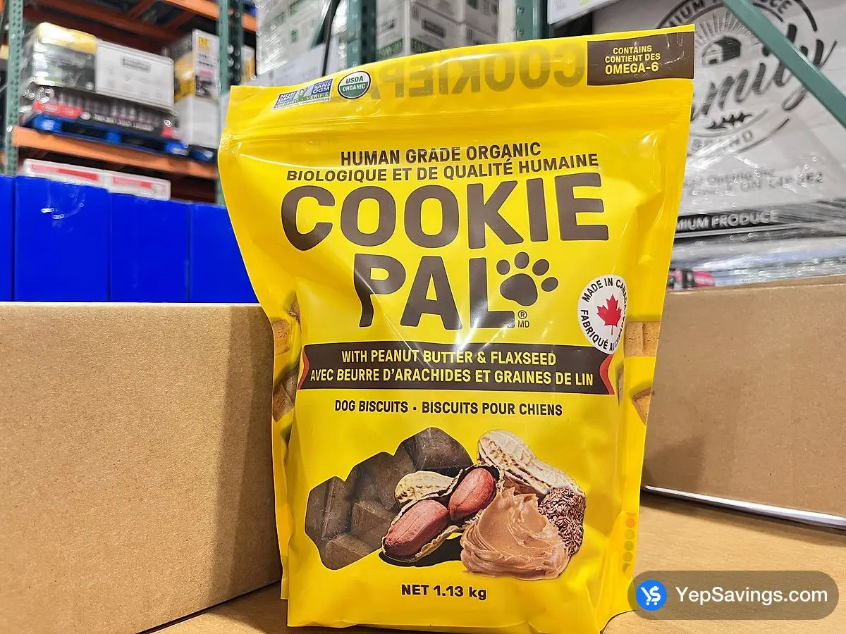 Costco COOKIE PAL PEANUT BUTTER & FLAXSEED 1.13 kg - Canada (ITM 1916125)
