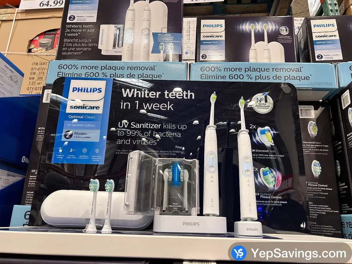 PHILIPS / SONICARE OPTIMAL CLEAN ELECTRIC TOOTHBRUSHES ITM 1455706 at Costco
