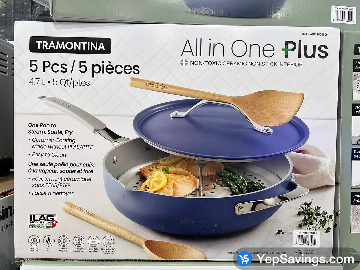 Costco TRAMONTINA ALL IN ONE PLUS PAN 5 PIECES - Canada (ITM 1009806)