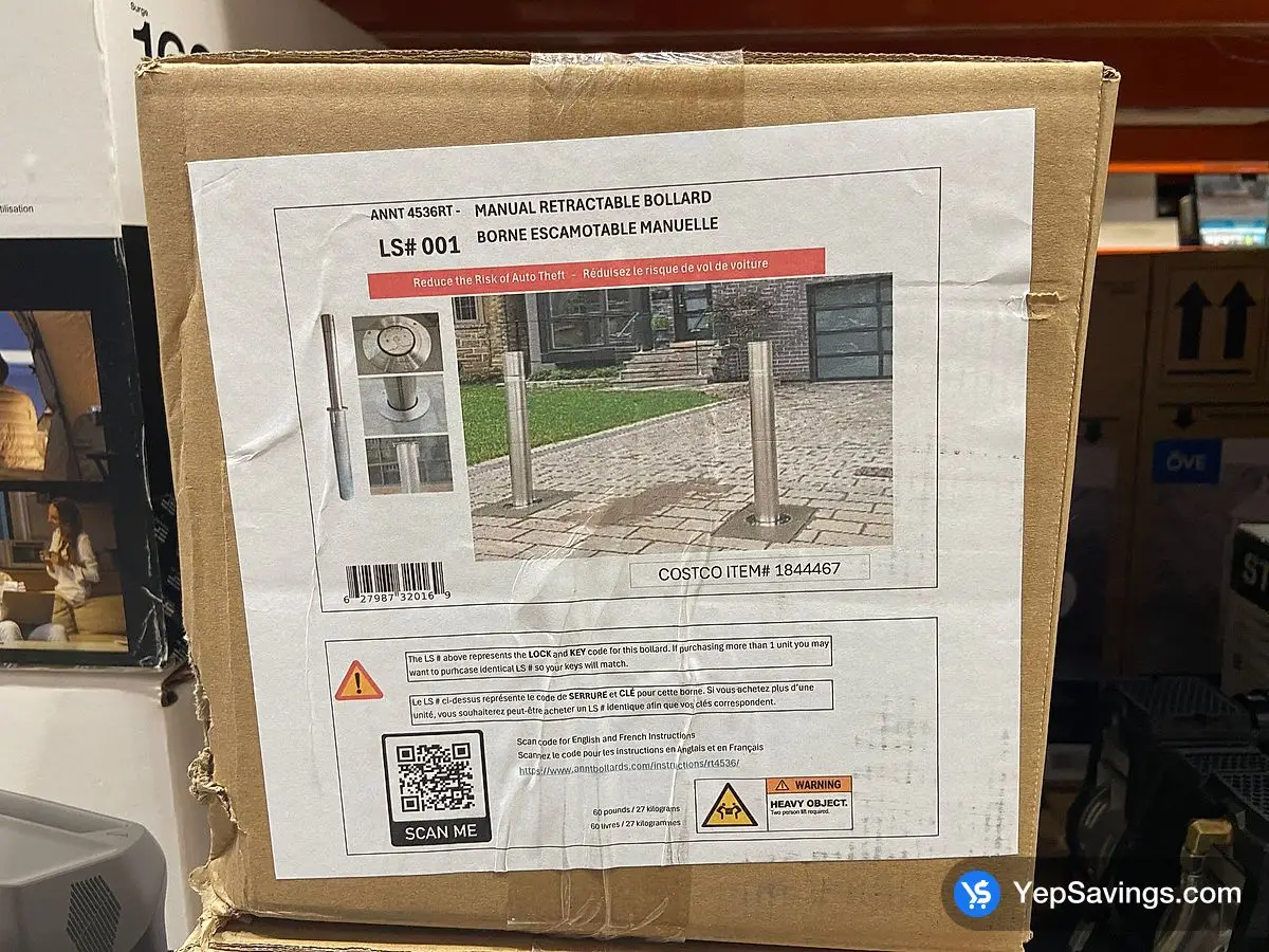 Costco ANNT SECURITY BOLLARD MANUAL RETRACTABLE - Canada (ITM 1844467)