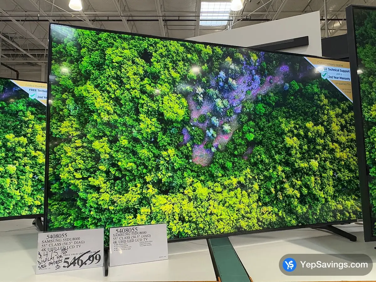 Costco SAMSUNG 55DU8000 55 " CLASS ( 54.5 " DIAG ) 4K UHD LED LCD TV - Canada (ITM 5408055)