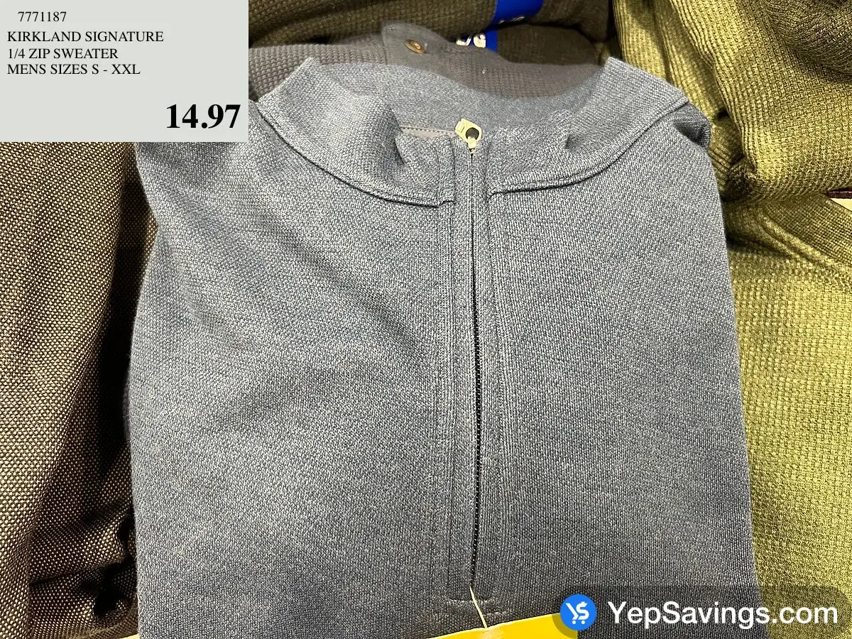 Kirkland quarter zip pullover hot sale