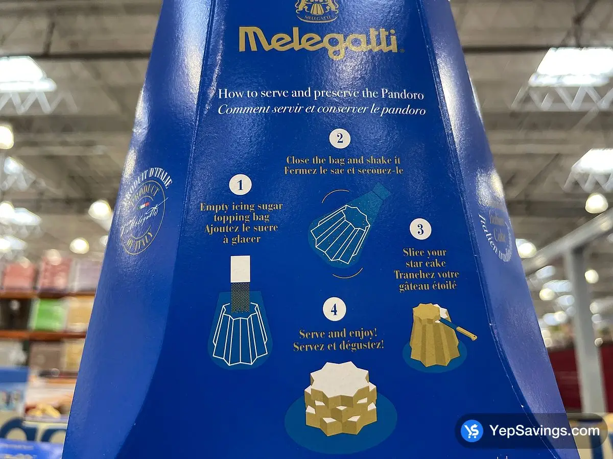 Costco MELEGATTI PANDORO CHOCO CARAMEL 750 g - Canada (ITM 1122336)