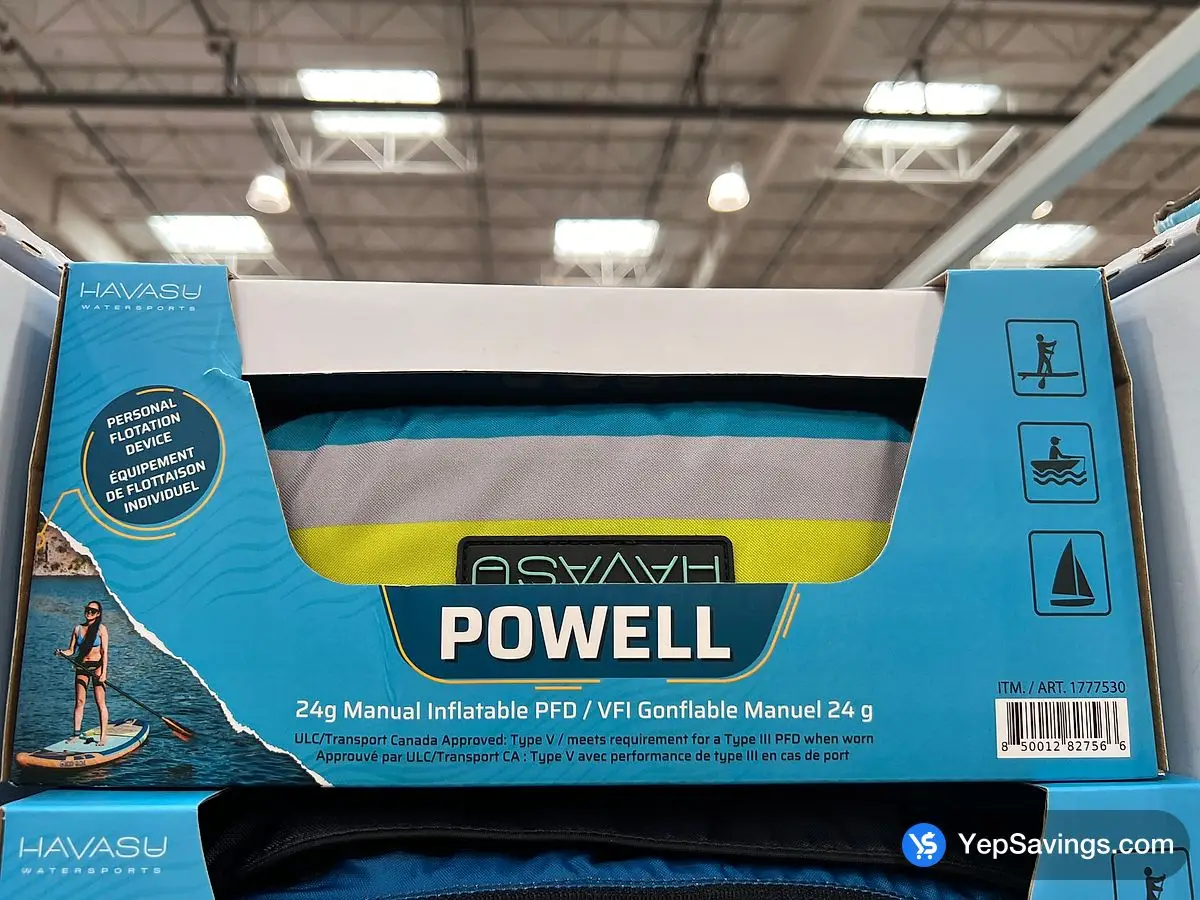 Costco HAVASU MANUAL INFLATEABLE BELT PACK PFD - Canada (ITM 1777530)
