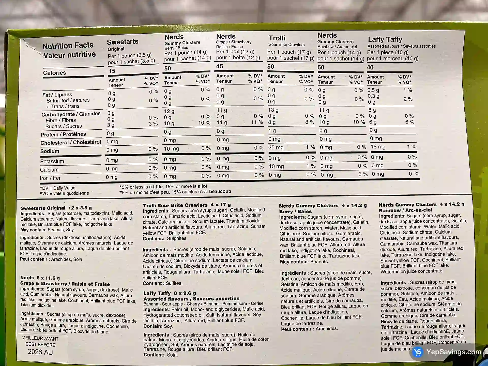 FERRARA ASSORTED CANDIES 150 COUNT 1.49 kg - Costco Canada