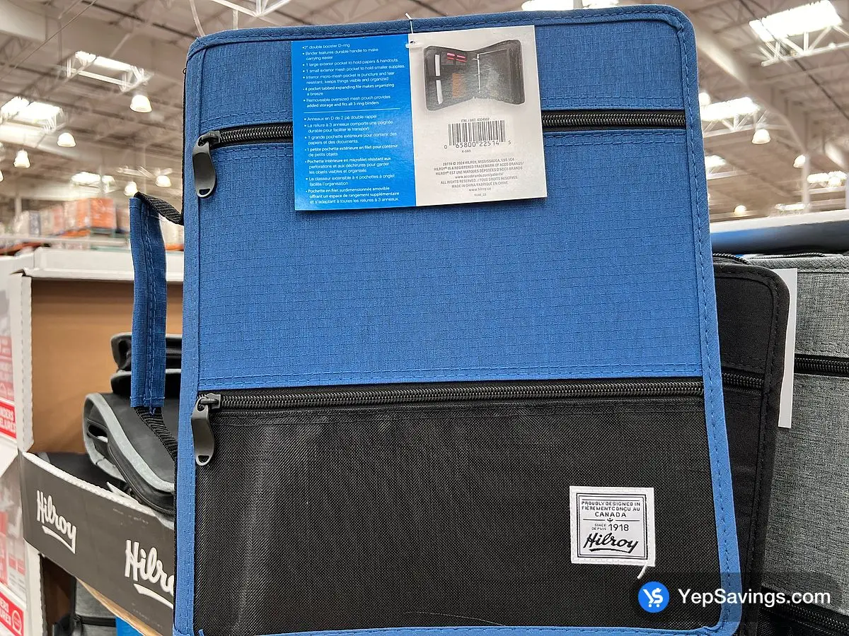 Costco HILROY 2" ZIPPER BINDER WITH PENCIL POUCH - Canada (ITM 4304982)