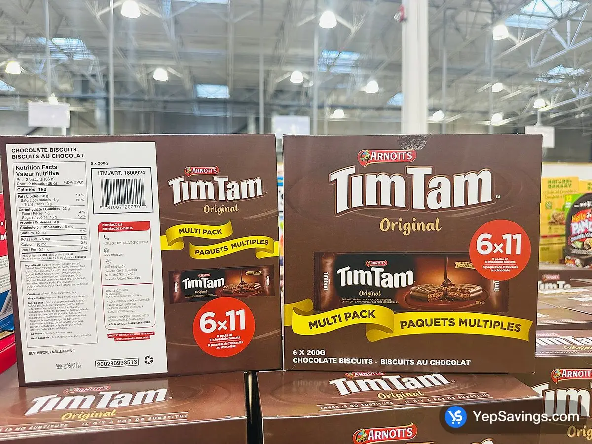 Costco ARNOTT'S TIM TAMS 6 x 200g - Canada (ITM 1800924)