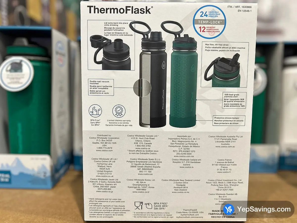 THERMOFLASK WATER BOTTLE PACK OF 2 ITM 1630866 at Costco