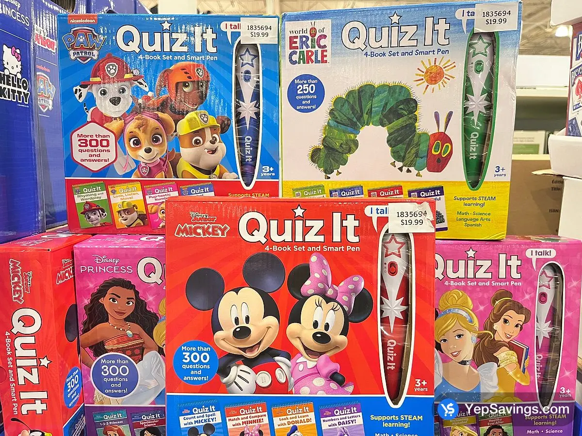 Costco QUIZ IT 4 BOOK SET SMART PEN - Canada (ITM 1835694)