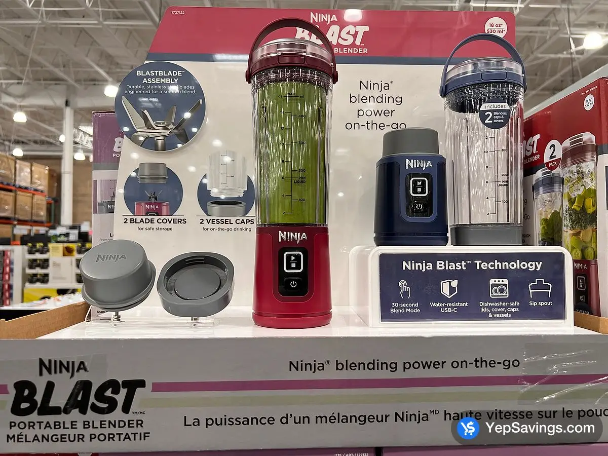 Costco NINJA BLAST PORTABLE BLENDER 2 PACK - Canada (ITM 1727122)