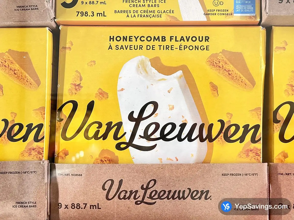 Costco VAN LEEUWEN HONEYCOMB BARS 9 x 88ml - Canada (ITM 1038588)