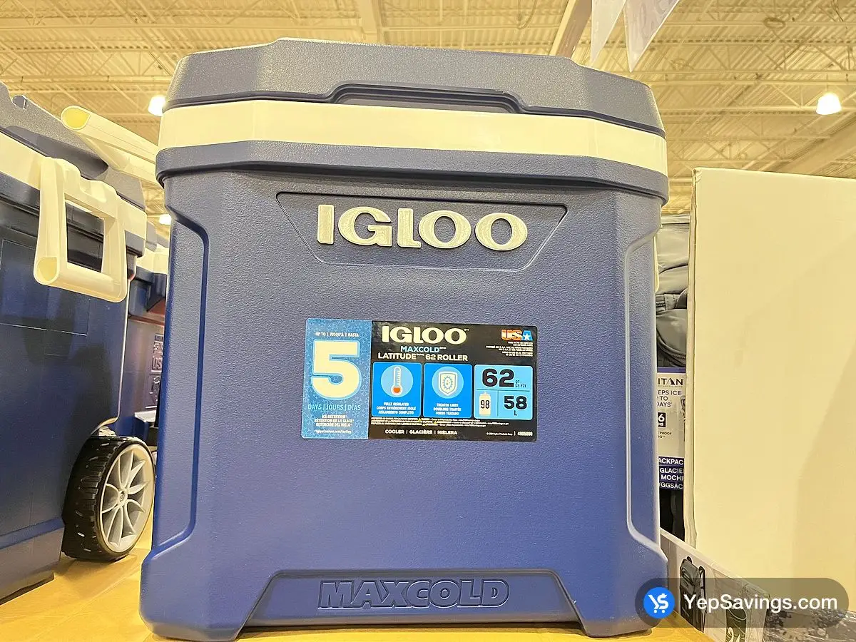 Costco IGLOO MAXCOLD LATITUDE WHEELED COOLER - Canada (ITM 1819539)