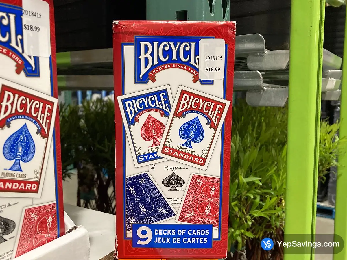 BICYCLE PLAYING CARDS PACK OF 9 DECKS ITM 2018415 at Costco