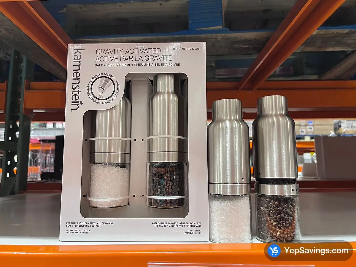 Costco KAMENSTEIN SALT PEPPER GRINDER 2 PIECES - Canada (ITM 1732025)