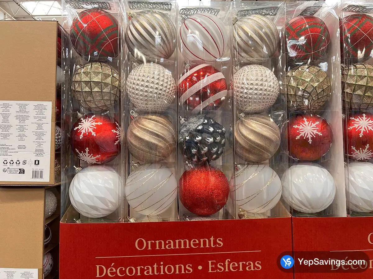 Costco SHATTER - RESISTANT ORNAMENTS 6 PIECES - Canada (ITM 1601287)
