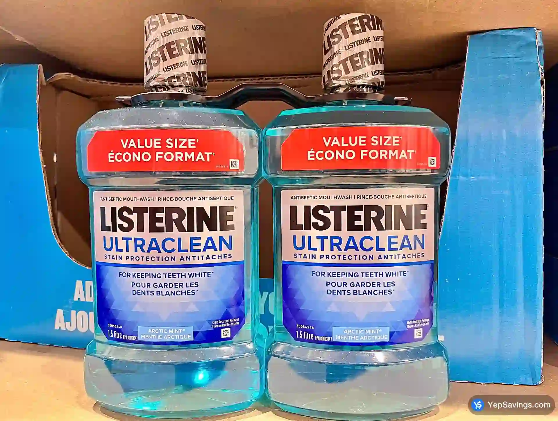 Costco LISTERINE ULTRACLEAN MOUTHWASH 2X1.5L - Canada (ITM 628368)