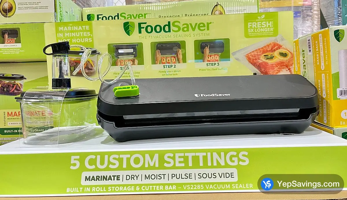 Costco FOODSAVER VACUUM SEALING SYSTEM BLACK - Canada (ITM 5558298)