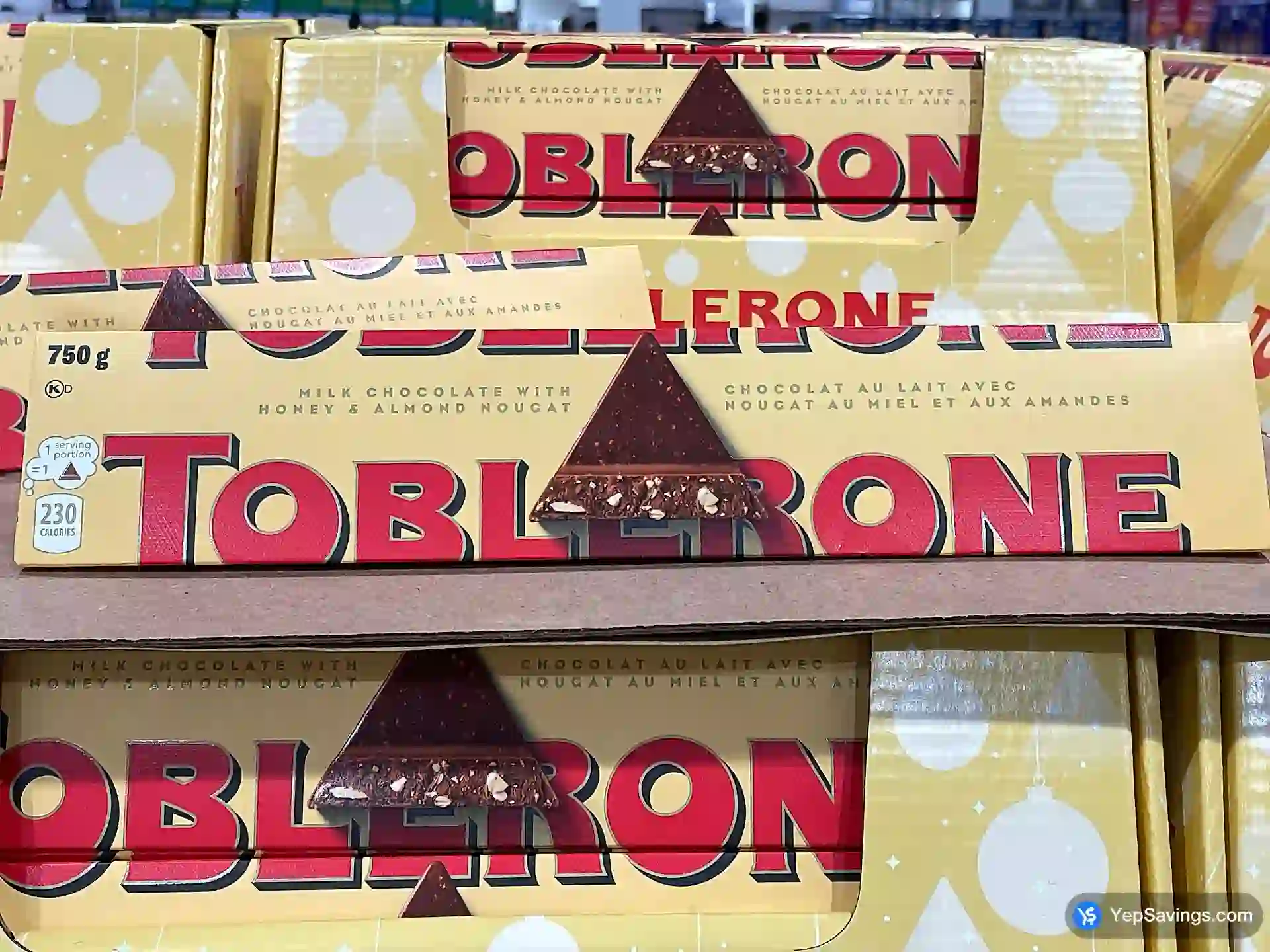 Costco TOBLERONE MILK CHOCOLATE 750 g - Canada (ITM 348200)