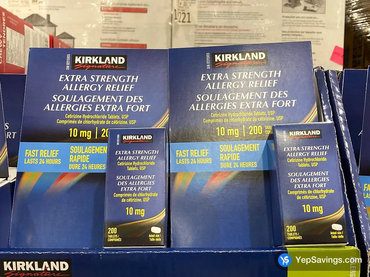 Costco KIRKLAND SIGNATURE ALLERGY RELIEF ES 200 TABLETS - Canada (ITM 987271)
