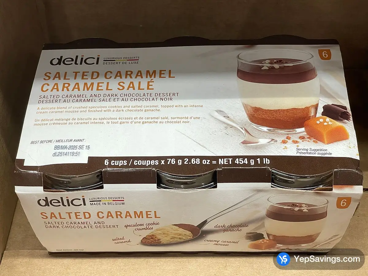 Costco DELICI SEA SALT CARAMEL 6 x 76 g - Canada (ITM 376337)